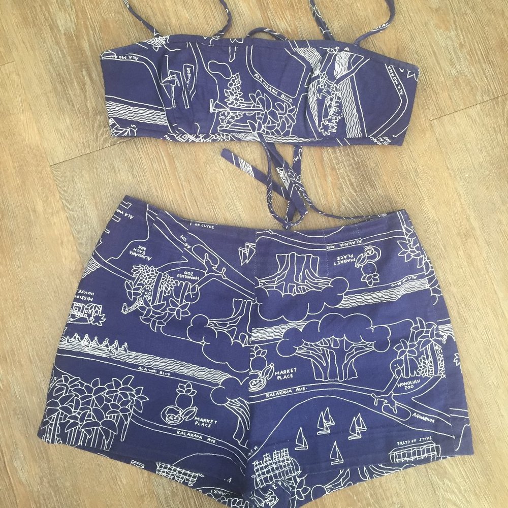 Vintage Hawaiian Matching Set